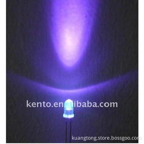5mm round long feet UV led diode
